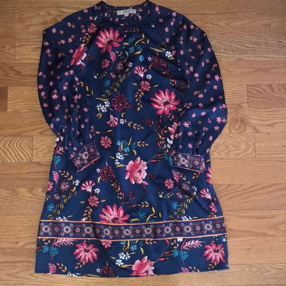 Long Sleeve Printed Dress